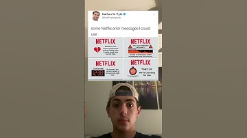 Some Netflix error messages I can use