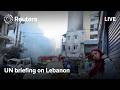 LIVE: UN humanitarian coordinator for Lebanon holds briefing