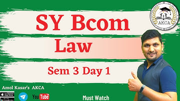S.Y Bcom | Semester 3 | Elements of Law | Pune University