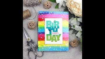 Unity Quick Tip: Rainbow Birthday Card with 3 Tone Stamping