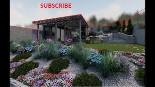 STEPPED GARDEN with pool idea | presentation #16 | Sketchup | Lumion 11 | Premier Pro