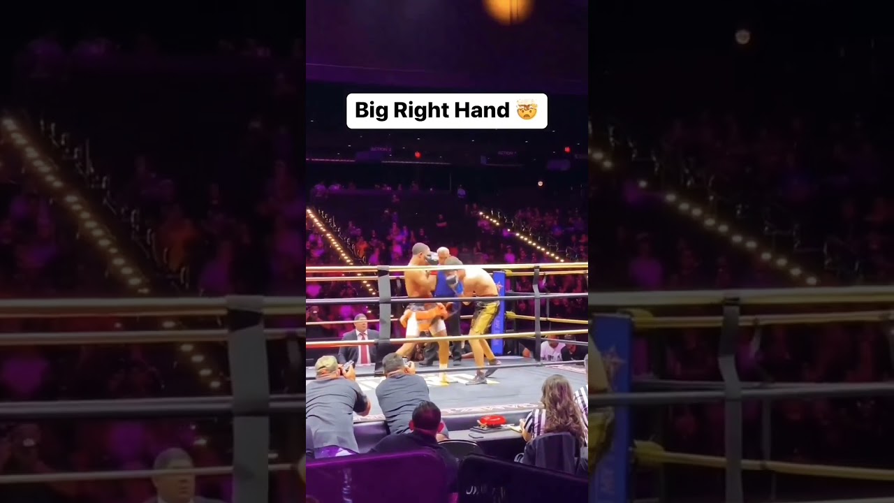 Luta de Boxe. Nocaute! pega esse socao. 