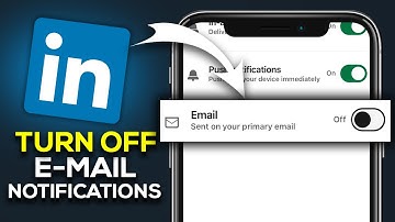 How To Turn Off Email Notifications On Linkedin - Easy Guide