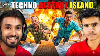 Techno Gamerz Destroyed Lester &amp; Tommy Secret Island In GTA 5 Real Life!