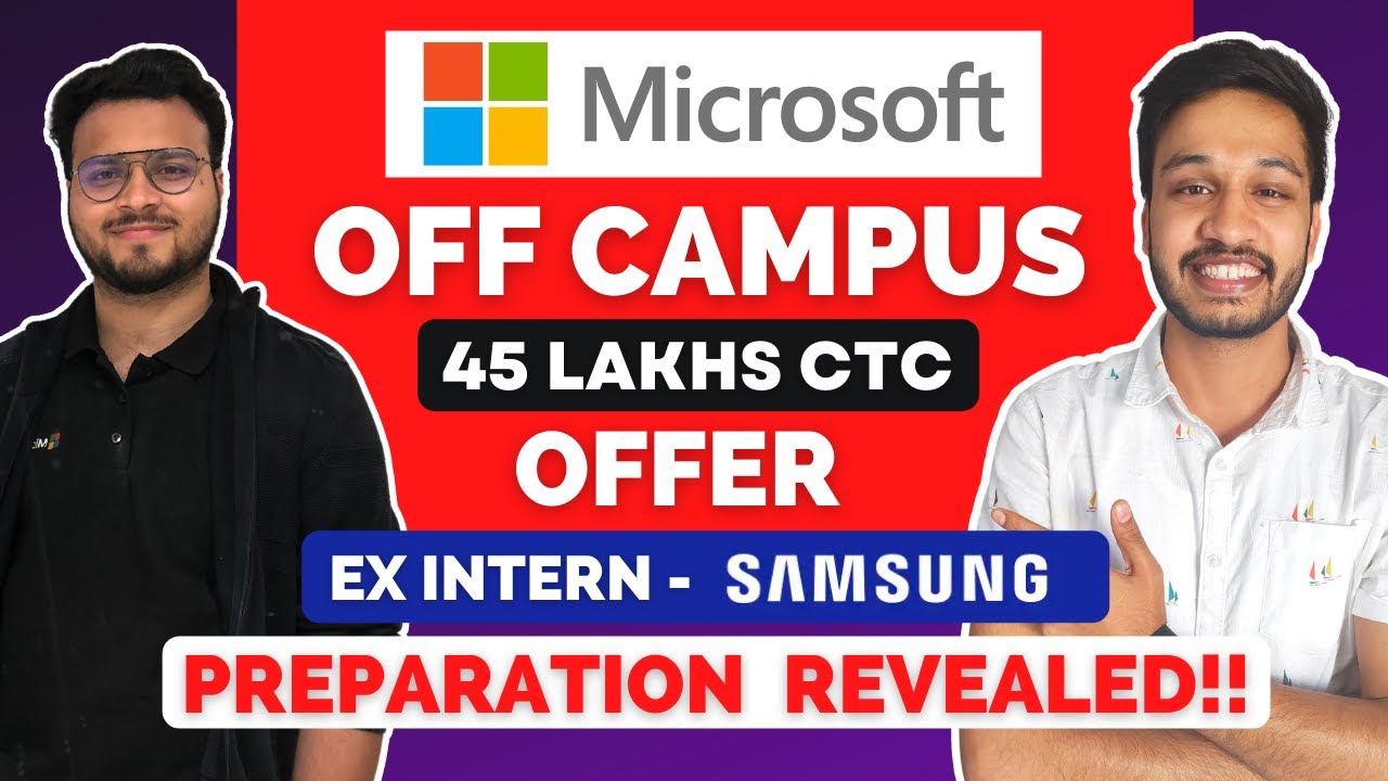Off-Campus Placement at Microsoft | How to crack Microsoft ? | Microsoft Interview Experience