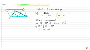 The angle bisectors of a parallelogram form a rectangle.