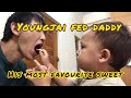 Youngjai fed daddy his most favourite sweet / 영재가 아빠 입에 넣어준 사랑의 과자[한국-인도 국제커플/혼혈아기 영재 인도 시골 생활 육아일기]