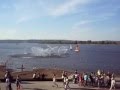 Танцующий фонтан на реке Кама в городе Нижнекамске