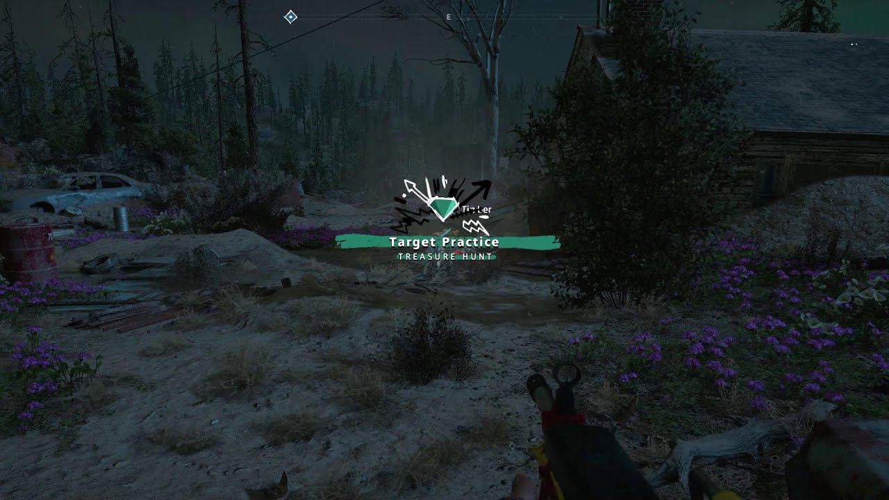 Far Cry New Dawn - Target Practice treasure hunt guide gaming logo