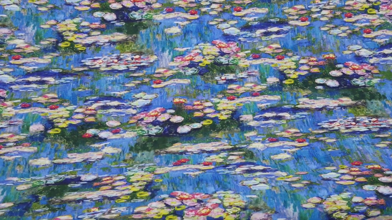 RaanPahMuang Panel Pleated Skirt Water Lilies Fine Art by Claude Monet RaanPahMuang Panel Pleated Skirt Water Lilies Fine Art by Claude Monet