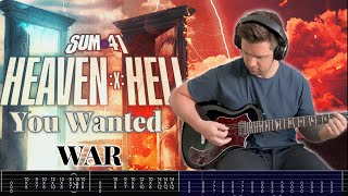 You Wanted War (Sum 41) - Guitar Cover With on Screen Tabs!