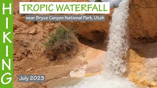 Hiking Tropic Waterfall (Bryce Canyon National Park, Utah). July 2023