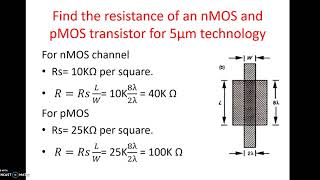 6th Sem- VLSI Design- Module 2- Basic Circuit Concepts Class 4