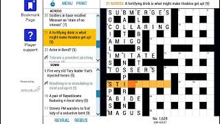 All tossers and balls! A wonderfully punny cryptic crossword (ASMR)