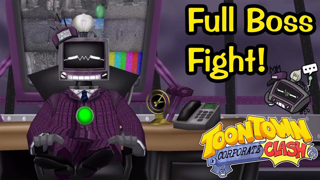 Toontown Corporate Clash Multislacker Boss Fight! YouTube