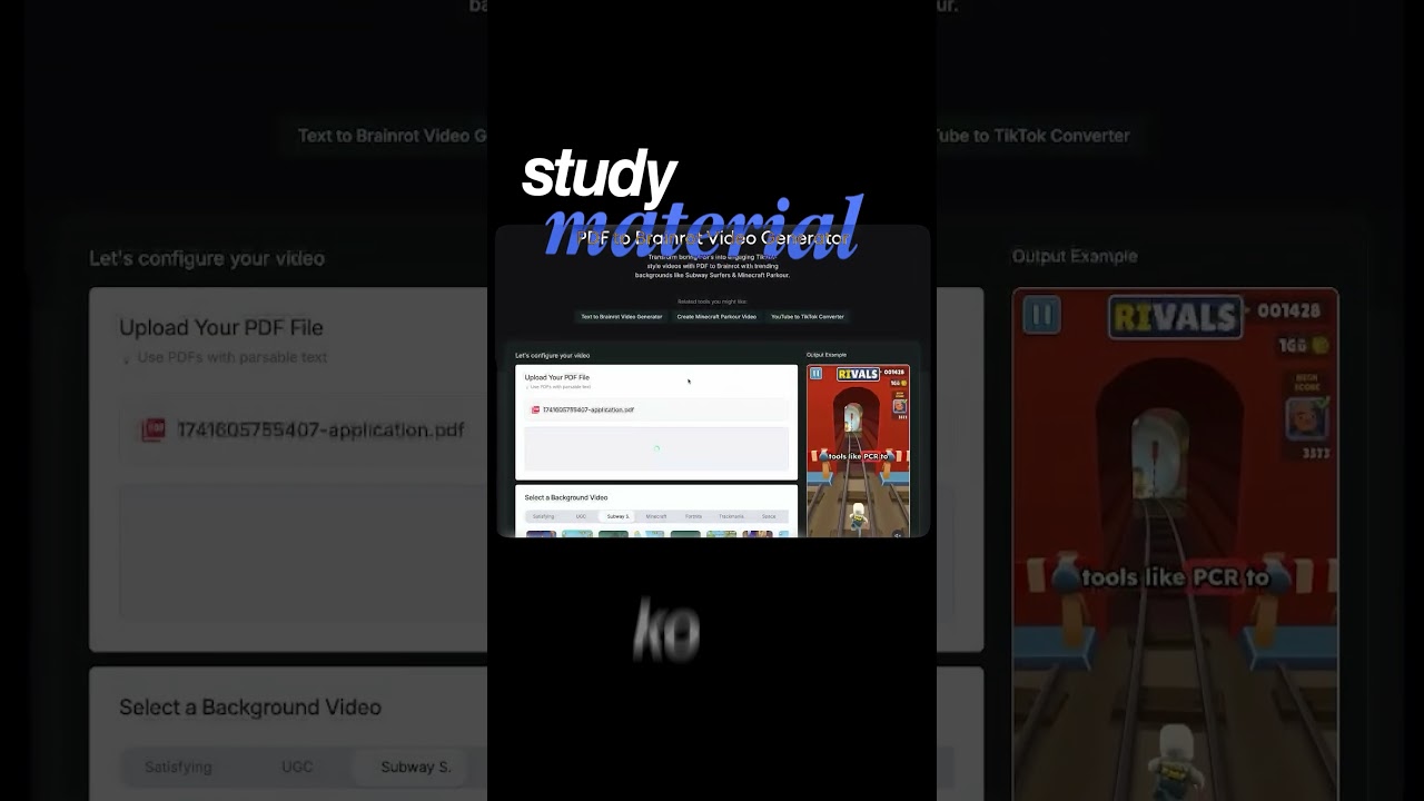 Turn Study Notes into Viral Brain-Rot Videos! 🤯📚 
