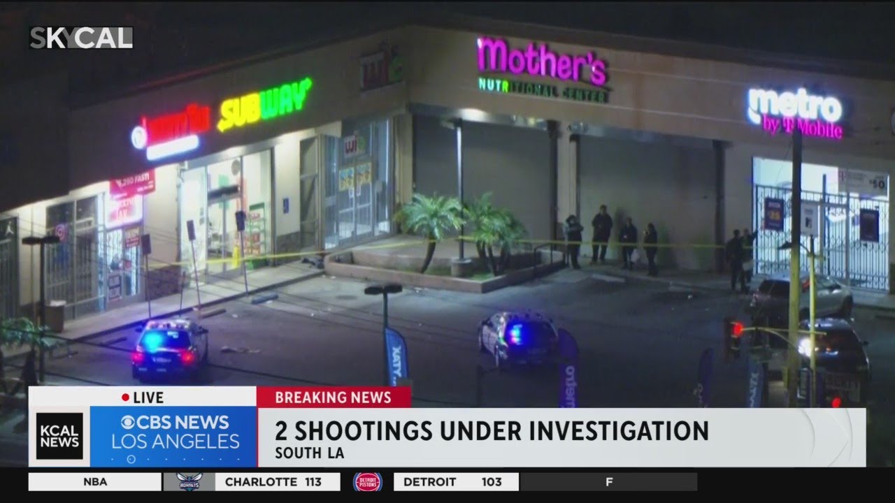 Pair of shootings under investigation in South Los Angeles - YouTube