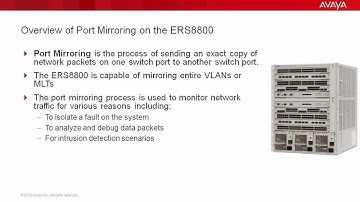 How to Configure Port Mirroring on the Avaya ERS8800