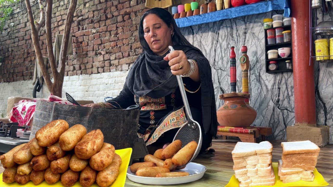 Sham Family Royal Parti | Crispy Vegetable Bread Roll | Real Village Life | Sham Village