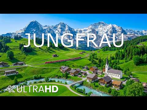 Jungfrau 8K | Majestic Swiss Alps, Glacial Lakes & Alpine Wonders