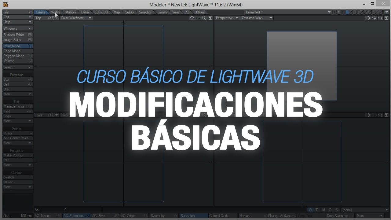 Curso básico de Lightwave 3D - 10. Modificaciones Básicas - YouTube