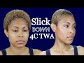 Slick Down TWA | Short Natural 4C Hair