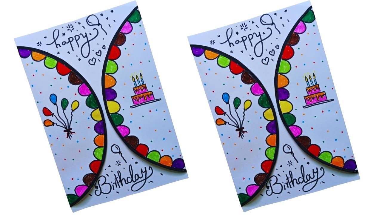 Beautiful Handmade Birthday Card Idea | Easy DIY Birthday Card Tutorial