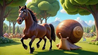 The Horse and The Snail | Funny Short Story For Kids - English Series