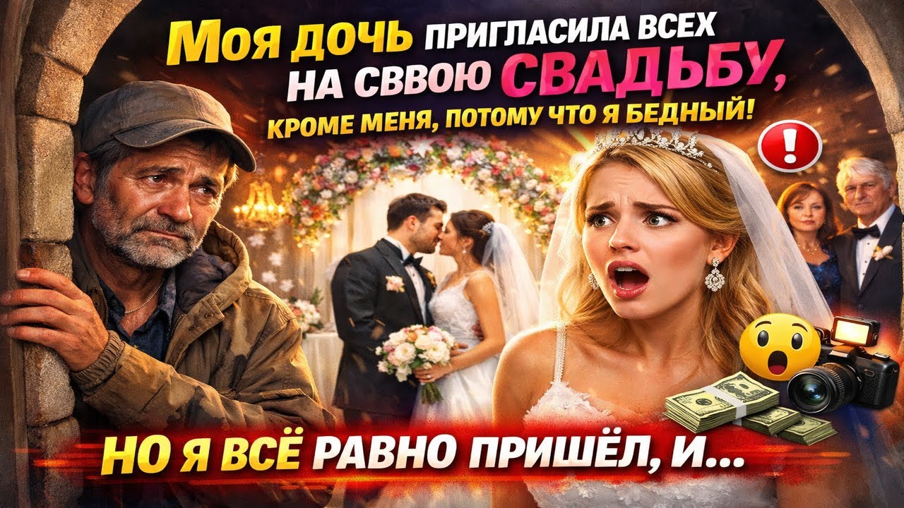 МОЯ ДОЧЬ ПРИГЛАСИЛА ВСЕХ НА СВОЮ СВАДЬБУ, КРОМЕ МЕНЯ, ПОТОМУ ЧТО Я БЕДНЫЙ  НО Я ВСЁ РАВНО ПР