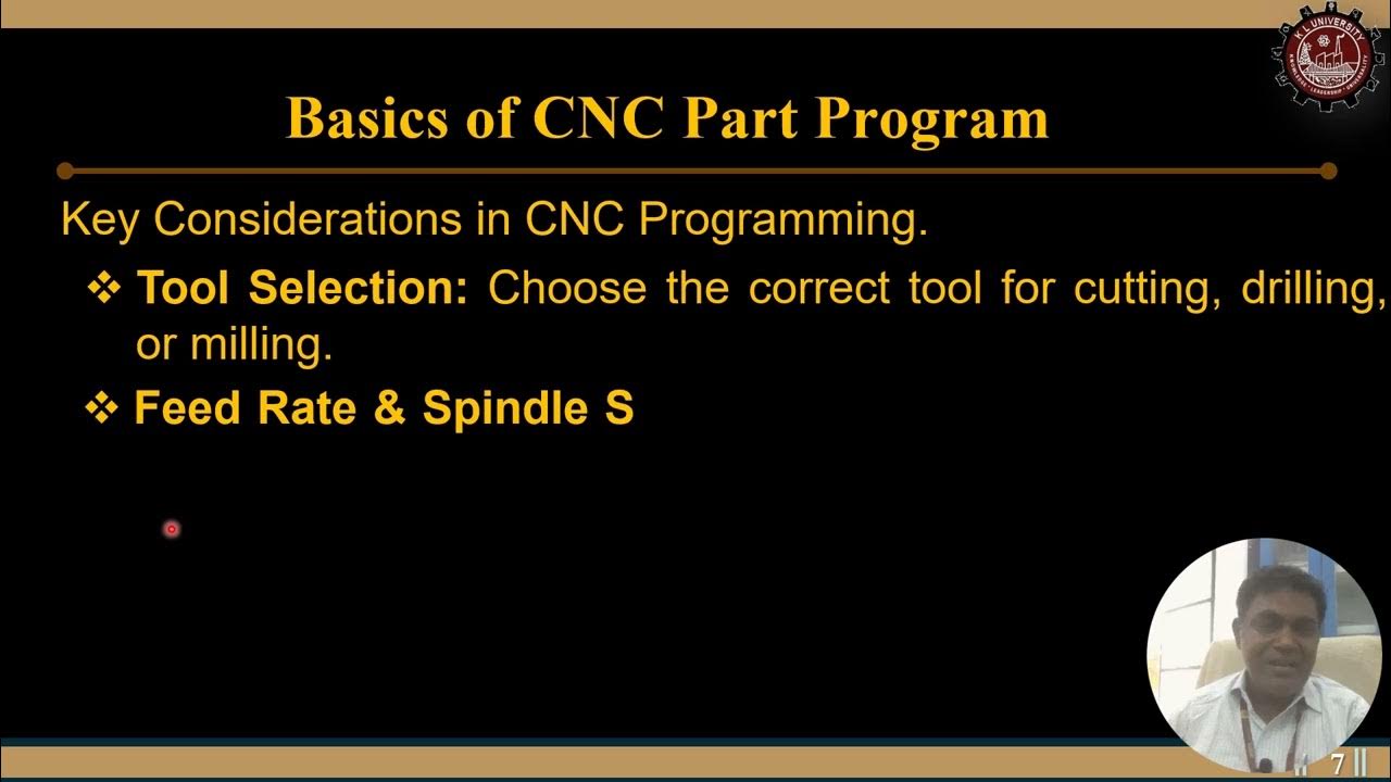 Basics of CNC Part Program - YouTube