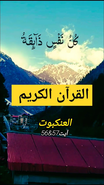 Recitation sorah e Al Ankaboot ayat 56 & 57 Alquran ul Kareem in my voice #allah #quran