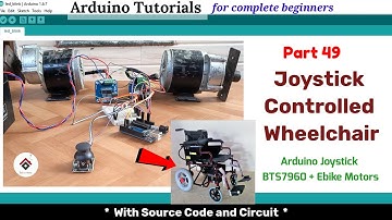 Arduino Joystick Controlled Wheelchair Project using Ebike motor[CODE] | Final Year Arduino Projects