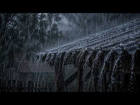 REAL Heavy Rain & Strong Wind Sounds 🌧️🍃 Instantly Fall Asleep | Deep Sleep, Anxiety Relief