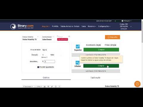 Binary 10% - Inverter + Cores + Bola Azul/Vermelha + Conversão de SALDO entre CONTAS