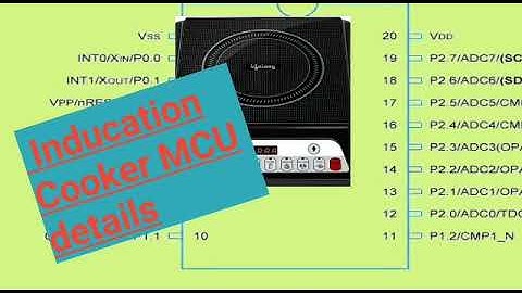 MCU IC Circuit diagram  in Induction cooker. How to repair Induction cooker. Microcontroller Hindi.🔥