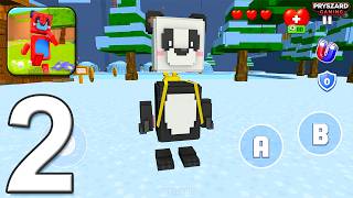 Blocky Quest: 3D Platformer - Gameplay Walkthrough Part 2 - Snow Valley (iOS, Android) screenshot 2
