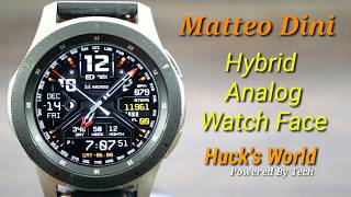 Galaxy Watch/Gear S3 Hybrid Analog Watch Face screenshot 1