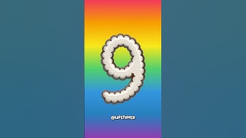 9 to Zero Colourful #countdown #timer #shorts