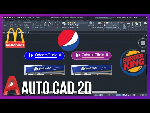 REDISEÑANDO UN AVISO COMERCIAL EN AUTO CAD 2D