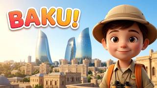 Little Explorer Alp in Baku! 🇦🇿   Flame Towers, Maiden Tower & Little Venice! Update