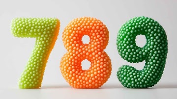 Learn Numbers 1 to 10 with Squishy Glitter Foam | Fun Number Making for Toddlers