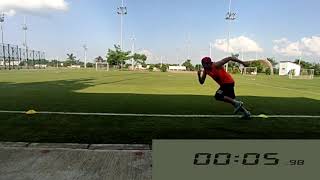 Pruebas velocidad: test 10x5m y 50m lineales #PruebasCUP2021 #EntrenandoconlaCUP