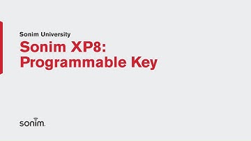 Sonim XP8 - Programmable Keys