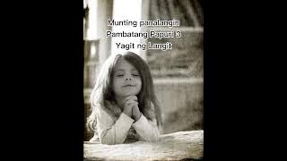 Munting Panalangin Pambatang Papuri 3