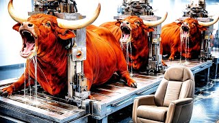 Inside Red Brahman Leather Aircraft Seat Factory Worlds Most Expensive Aviation Interior Production