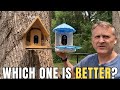 Smart bird feeders on my tree. See how they work!