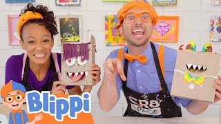 Blippi and Meekah Do Arts and Crafts!| Educational Videos for Kids | Blippi and Meekah Kids TV