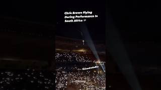 Chris Brown Flying During Performance In South Africa (Amazing)