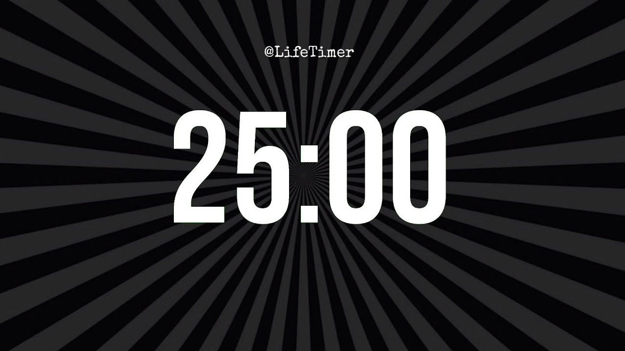 25 Minutes Countdown Timer | Focus with Ticking Sound & Alarm 🔔 - YouTube