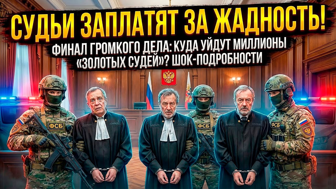 СРОЧНО! У РОСТОВСКИХ СУДЕЙ ЗАБРАЛИ ВСЁ: 154 млн, золото и особняки!